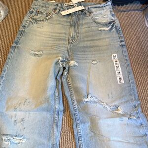 Zara Light Blue Flare & Wide Leg Jeans